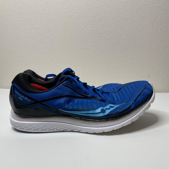 Saucony‎ Kinvara 10 Running Shoes Blue Black S20467-2 Everun Mens Size 12 - Picture 4 of 9